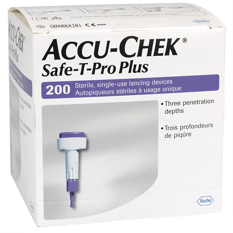 ACCU-Chek Safe-T Pro Plus Blood Lancet 200 EA Lancets and Lancing Devices