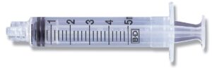 BD 309646 Luer-Lok Syringe sterile, single use 5 mL 125 EA