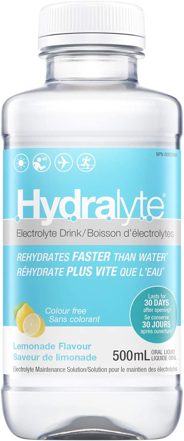 Hydralyte Regular Solution Lemonade 500ml Rehydration