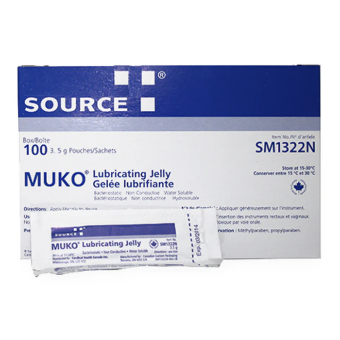 MUKO Lubricating Jelly 3.5G 100 Count Urology