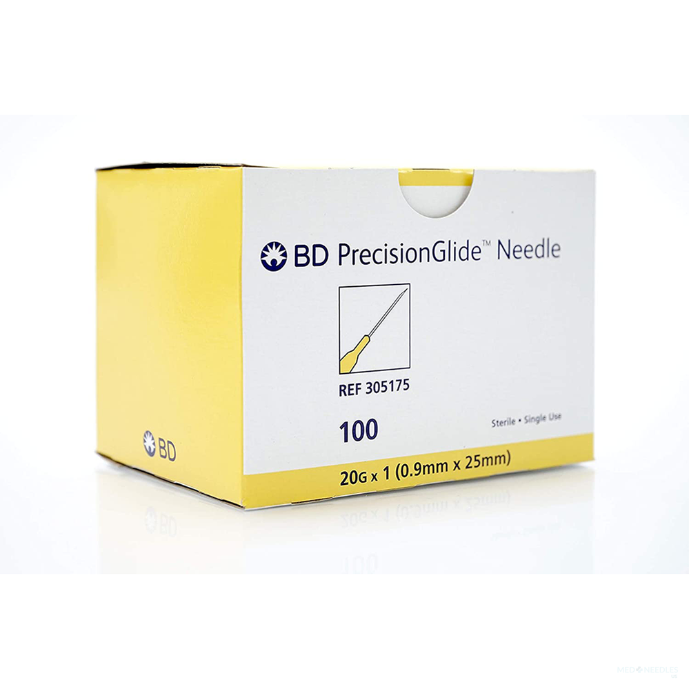 BD 305175 PrecisionGlide Needle 20GX1 100 EA Needles and Syringes (IM & SC)