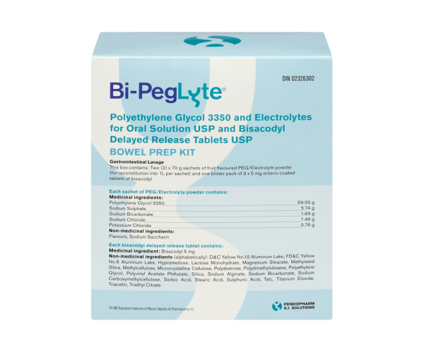 Bi-Peglyte bowel preparation kit, 1 unit