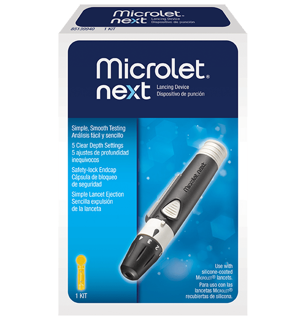 Microlet Next Lancing Device Lancets and Lancing Devices