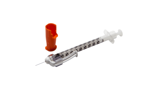 BD 305945 1 mL tuberculin syringe with 27-G x 1/2-in permanently attached needle (regular bevel) Needles and Syringes (IM & SC)