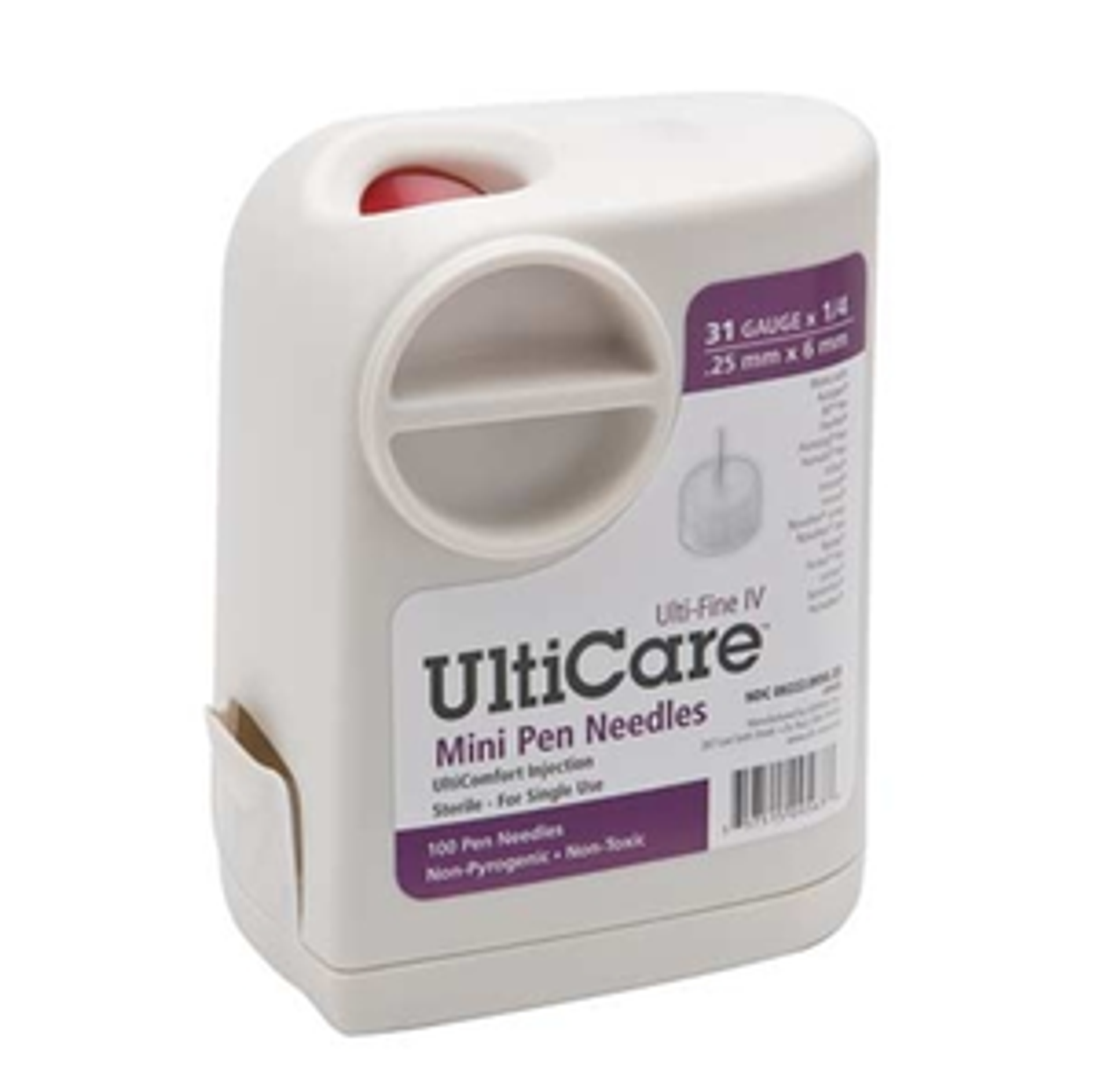 UltiCare UltiGuard Diabetic Pen Needles 31G X 6mm 1/4IN Box of 100 Insulin Needles, Pen Needles and Syringes