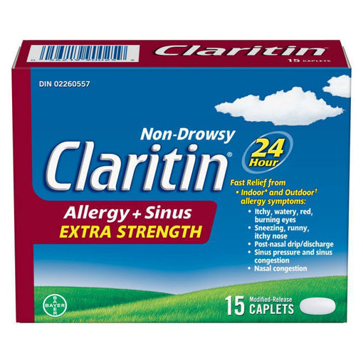 Claritin Allergy Plus Sinus Extra Strength 15 Tablets