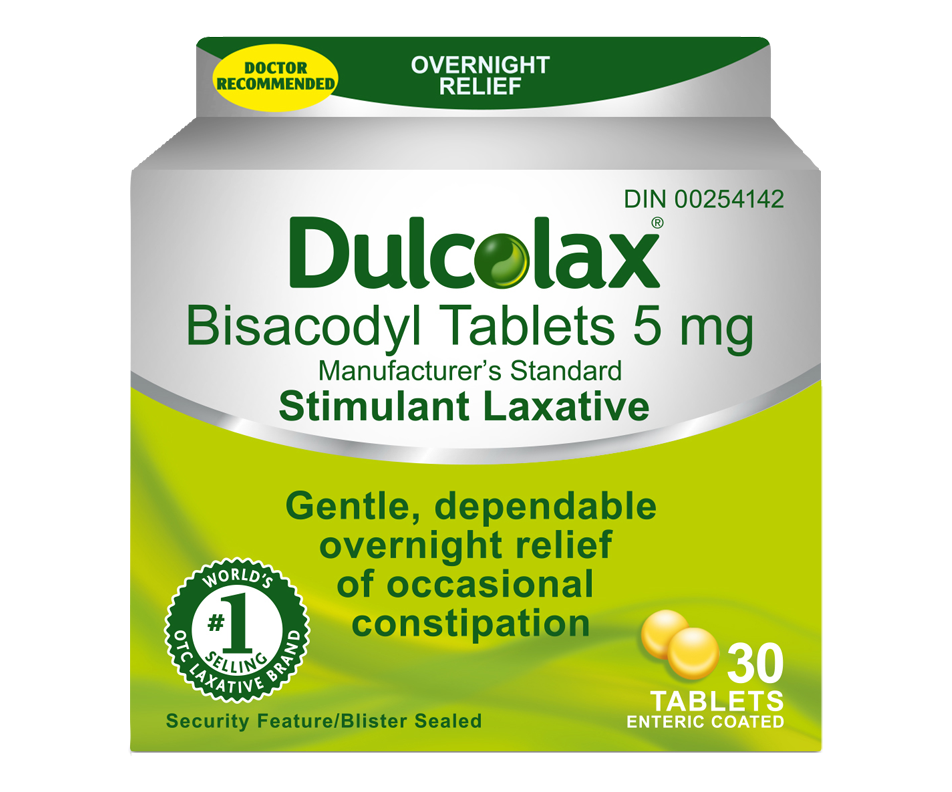 Dulcolax Laxative Tablets 5mg, 30 Tablets Laxatives, Fibre and Anti-Diarrheals
