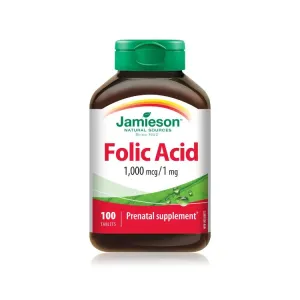 Jamieson Folic Acid 1 Mg 100 Tb