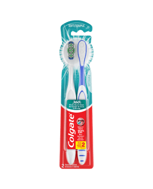 Colgate 360 Soft Toothbrush Twin Pack (2/pk)