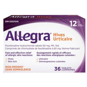 Allegra Hives - 12-Hour Itchy Skin Relief Tablets