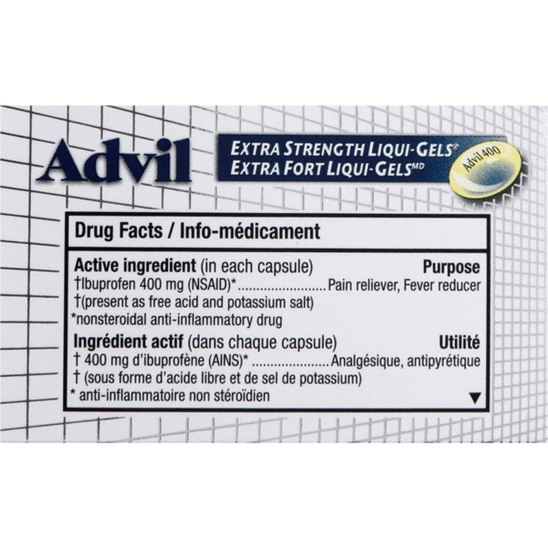 Advil Extra Strength Liqui-Gels - Fast Relief for Headaches, Migraines, and Pain, 24 Count - Image 2