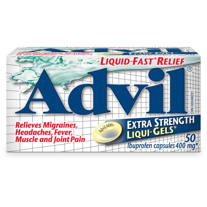 Advil Extra Strength Liqui-Gels - Fast Relief for Headaches, Migraines, and Pain, 50 Count