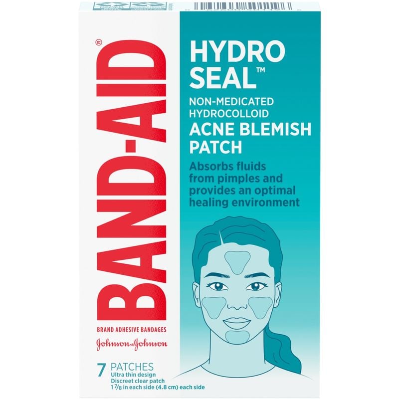 Band-Aid Hydro Seal Acne Blemish Patch - Hydrocolloid Pimple Patches, Face Pimple Spot Care