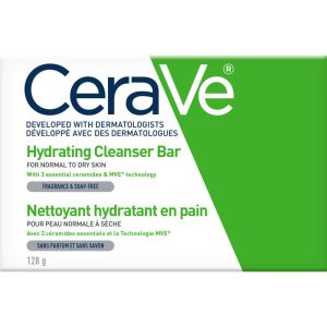 CeraVe Hydrating Cleanser Bar with Hyaluronic Acid & 3 Ceramides