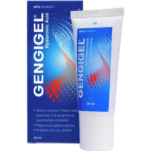 Gengigel Gingival Gel 20ml - Reduces Gum Inflammation with Hyaluronic Acid