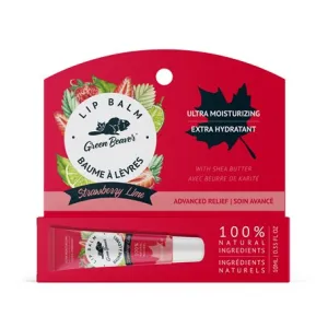 Green Beaver Strawberry Lip Balm 10 ml - Ultra Moisturizing