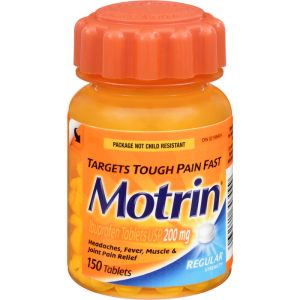 Motrin Regular Strength Pain Relief Ibuprofen 200mg 150 Tablets