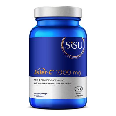 SISU Ester-C 1000 mg - High Potency Vitamin C Complex - 60 Tablets