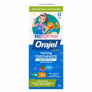 Orajel Kids Cocomelon Training Toothpaste, Fluoride-Free, Watermelon Flavour, 42.50 g