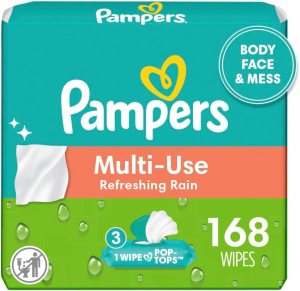 Pampers Expressions Baby Wipes Botanical Rain Scent Pop-Top Packs