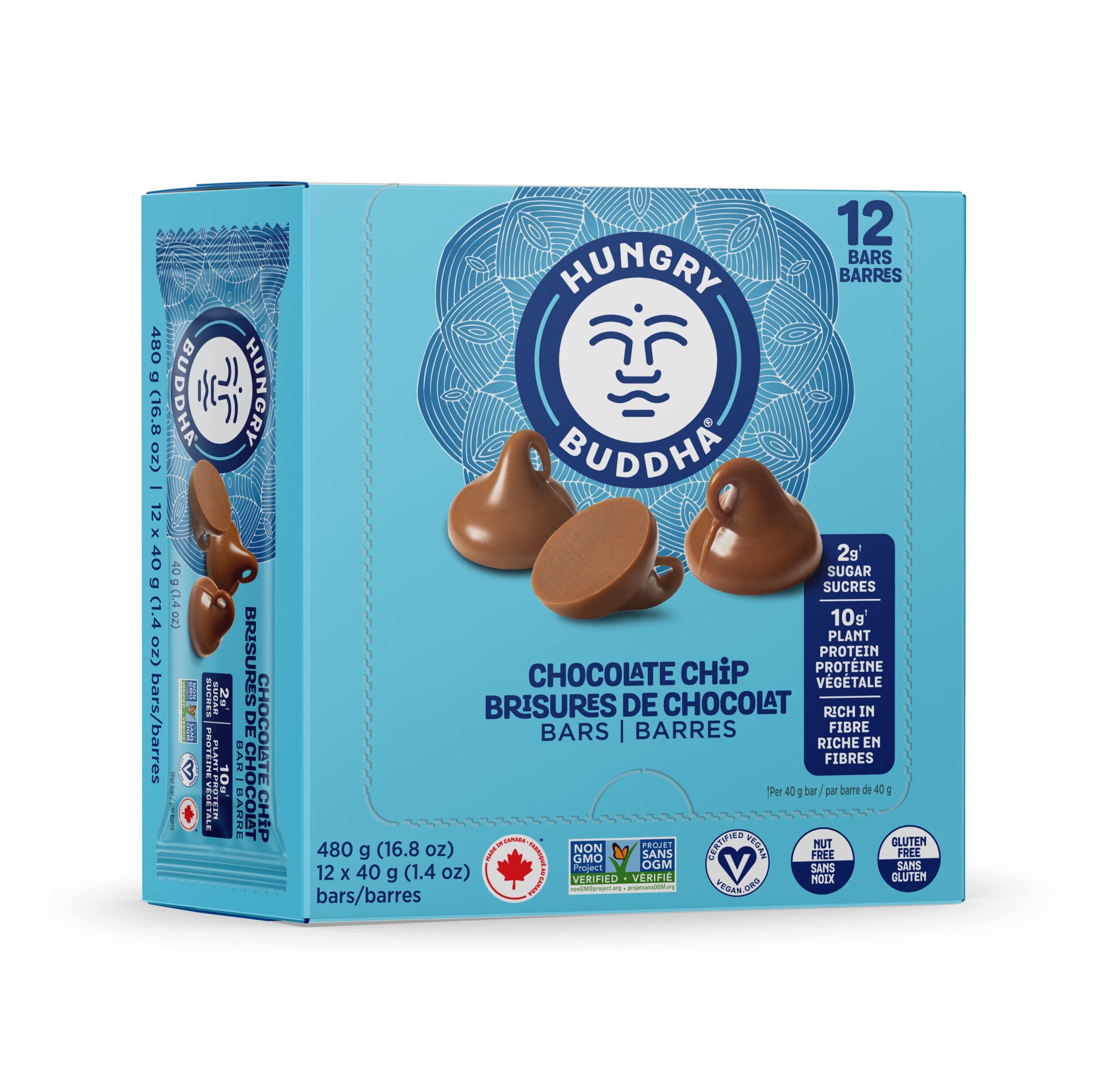 Hungry Buddha Keto Bar Chocolate Chip 12 x 40g