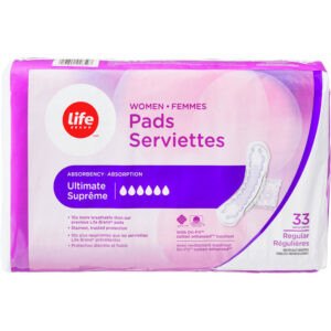 Life Brand LB Women's Pads Ultimate Absorbency 33 Count