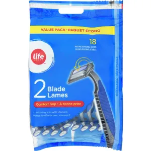 Life Brand Men's Comfort Grip Disposable Razors