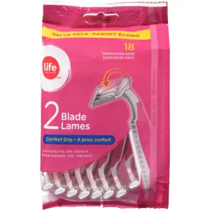 Life Brand Women's Comfort Grip Disposable Razors