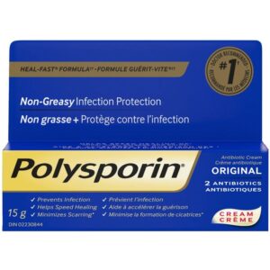 POLYSPORIN Original Antibiotic Cream, Heal-Fast Formula 15 g
