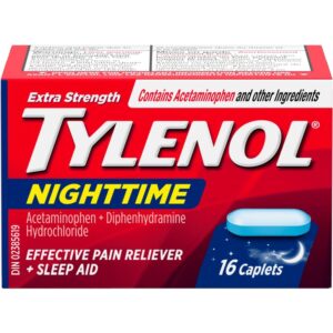 Extra Strength Tylenol Nighttime Pain Relief & Sleep Aid Caplets