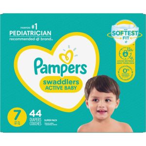 Pampers Swaddlers Active Baby Diaper Size 7 - 44 Count
