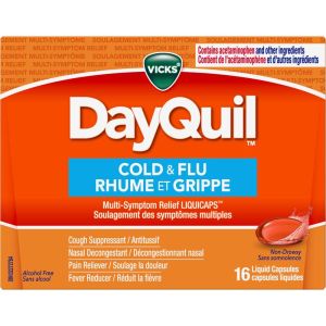 Vicks Dayquil Cold & Flu Multi-symptom Relief Liquid Capsules