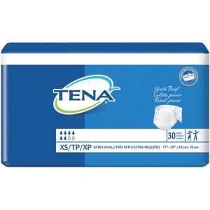 Tena Incontinence Brief, Youth 30 Count