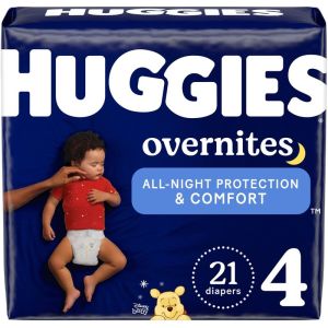 Huggies Overnites Nighttime Diapers, Size 4 21 Count