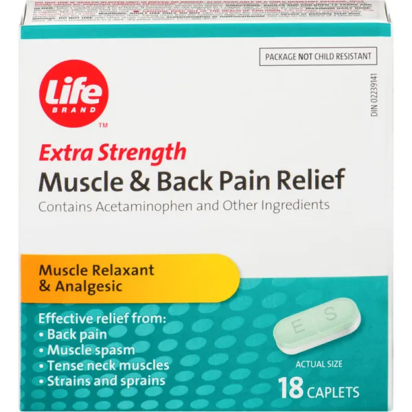 Life Brand LB Muscle and Back REL XSTR 18 ea