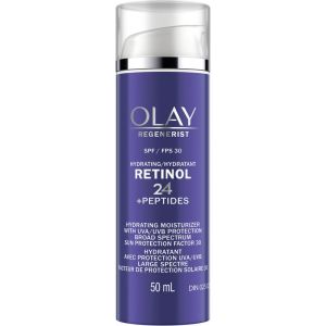 Olay Regenerist Retinol 24 + Peptide SPF Moisturizer, SPF 30 50 mL