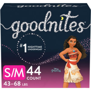 Goodnites Bedwetting Underwear for Girls, S/M 44 Count