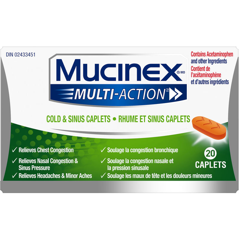 Mucinex Multi-Action Cold & Sinus Caplets