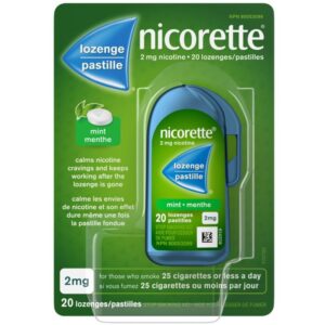 Nicorette Nicotine Lozenges, 2mg, Mint, 20 Count