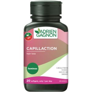 Adrien Gagnon Feminex Capillaction 20 Count - Unique Formula for Hair Loss, Scalp Hydration, and Dandruff Reduction