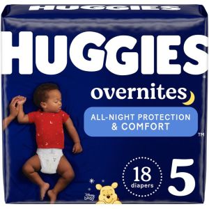 Huggies Overnites Nighttime Diapers, Size 5 18 Count