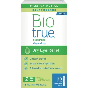 Biotrue Eye Drops Single Dose 15mL Preservative-Free
