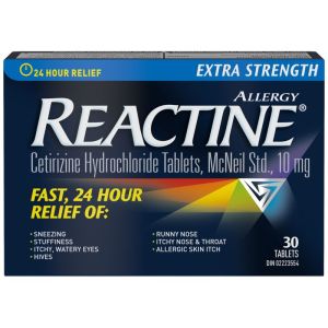 Reactine Extra Strength 24 Hour Allergy Medicine, 10mg 30 ea