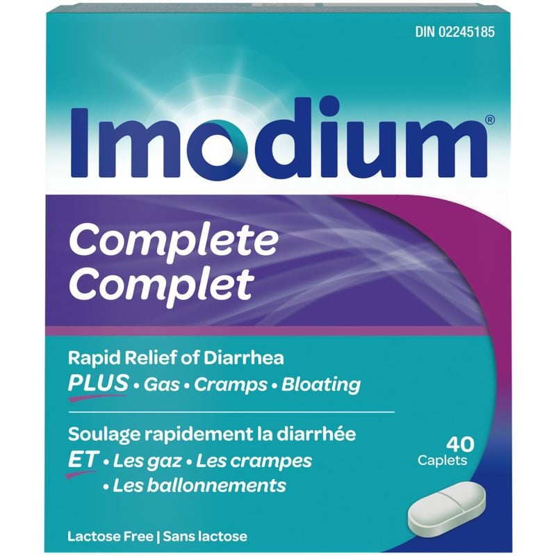 Imodium Complete Antidiarrheal and Gas Relief Caplet 40 ea