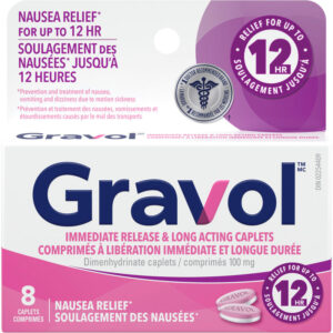 Gravol Immediate Release & Long Acting Caplets 8 TAB