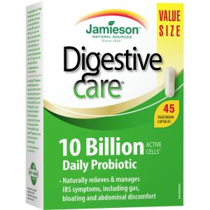 Jamieson Digestive Care 10 Billion Daily Probiotic 45 Capsules