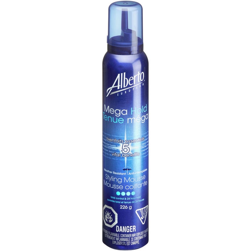 Alberto European Mega Hold Hair Styling Mousse 226g