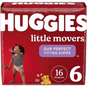 Huggies Little Movers Diapers, Size 6 - 16 Count