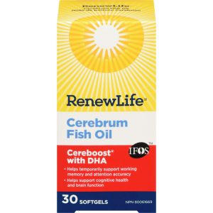 Renew Life Cerebrum Cereboost with DHA, 30 Softgels