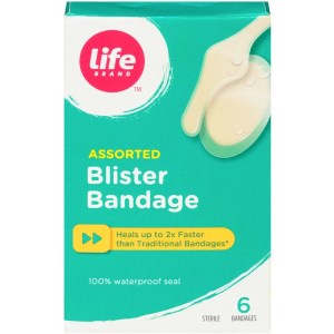 Life Brand Blister Bandage, Assorted 6 Count